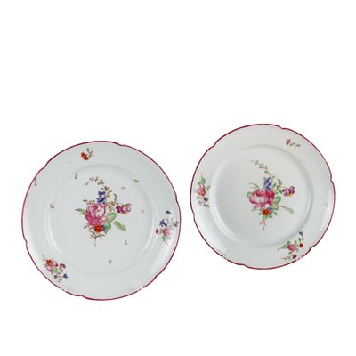 Early 19th Century Porcelain Plates Ludwigsburg Man, Set of 2-VMM-1724857