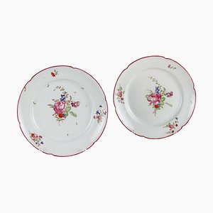 Early 19th Century Porcelain Plates Ludwigsburg Man, Set of 2-VMM-1724857