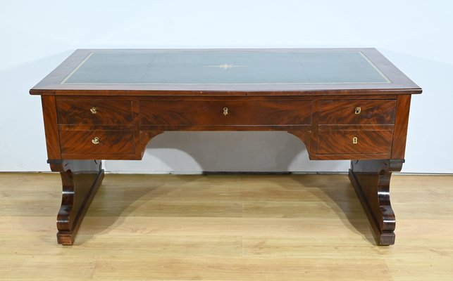 Early 19th Century Restoration Desk in Burr Mahogany, 1890s-RVK-1744095