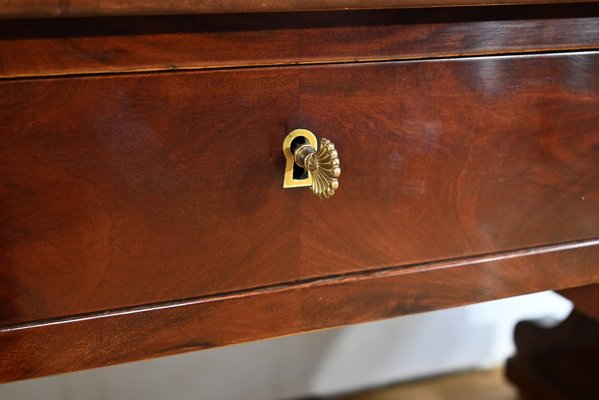 Early 19th Century Restoration Desk in Burr Mahogany, 1890s-RVK-1744095