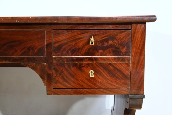 Early 19th Century Restoration Desk in Burr Mahogany, 1890s-RVK-1744095