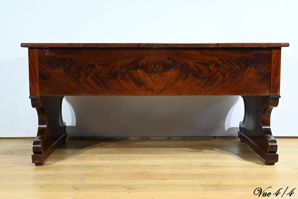 Early 19th Century Restoration Desk in Burr Mahogany, 1890s-RVK-1744095