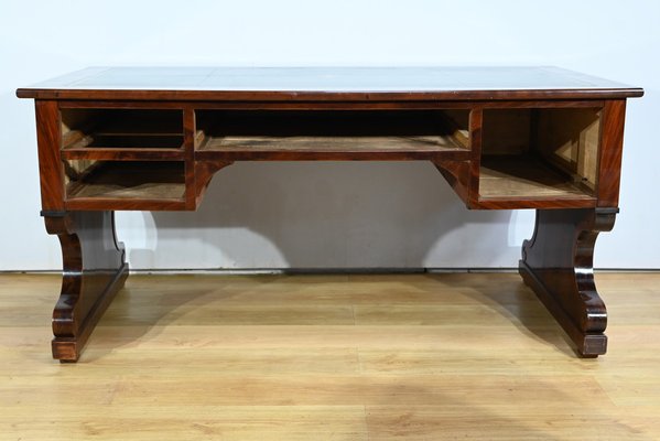 Early 19th Century Restoration Desk in Burr Mahogany, 1890s-RVK-1744095