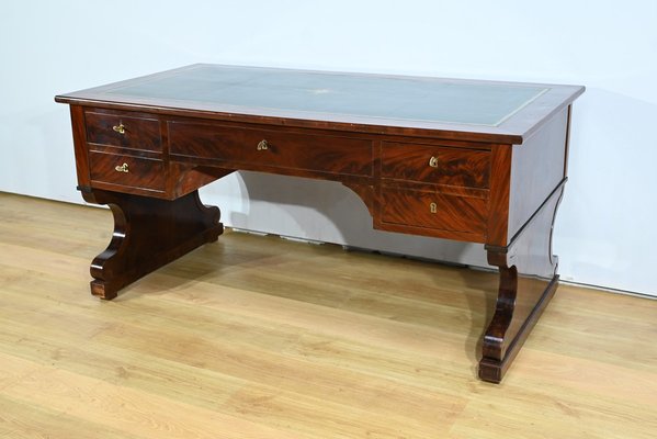 Early 19th Century Restoration Desk in Burr Mahogany, 1890s-RVK-1744095