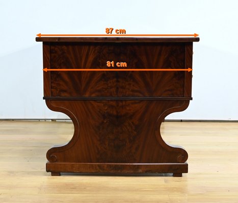 Early 19th Century Restoration Desk in Burr Mahogany, 1890s-RVK-1744095