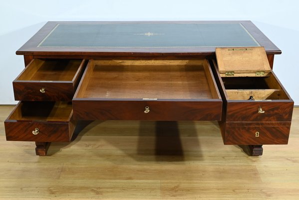 Early 19th Century Restoration Desk in Burr Mahogany, 1890s-RVK-1744095