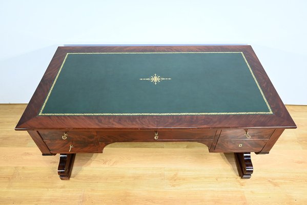 Early 19th Century Restoration Desk in Burr Mahogany, 1890s-RVK-1744095