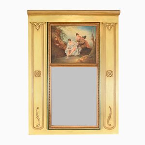 Early 19th Century Restoration Trumeau Mirror in Gilded Wood-RVK-1800209