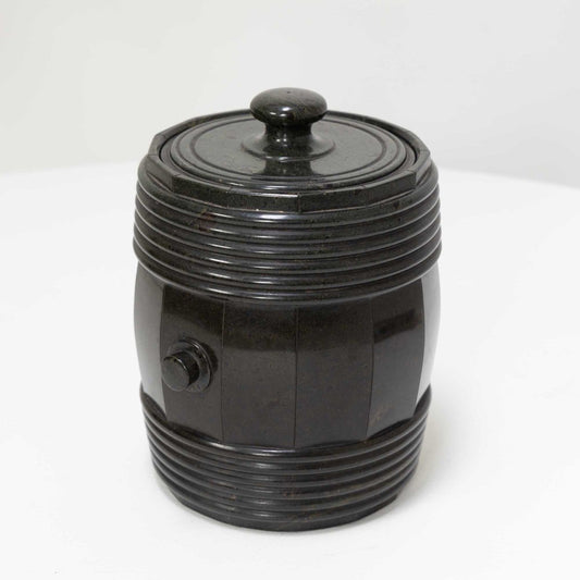 Early 19th Century Serpentine Tobacco Pot from Zöblitz