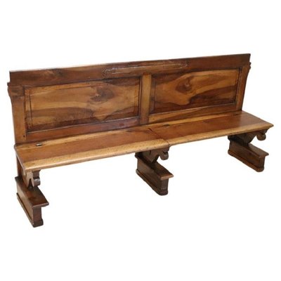 Early 19th Century Solid Walnut Bench-DCO-1801370