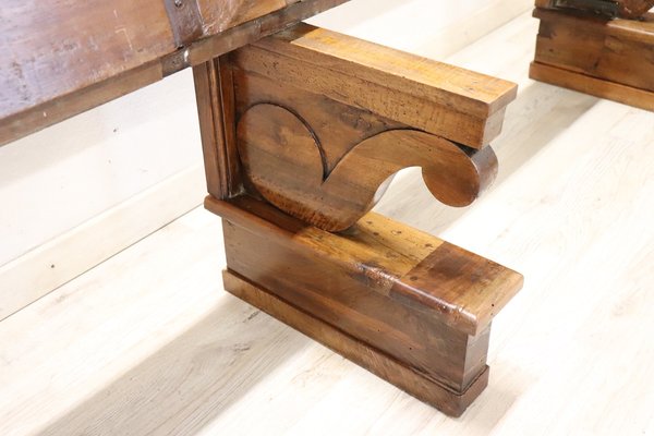 Early 19th Century Solid Walnut Bench-DCO-1801370