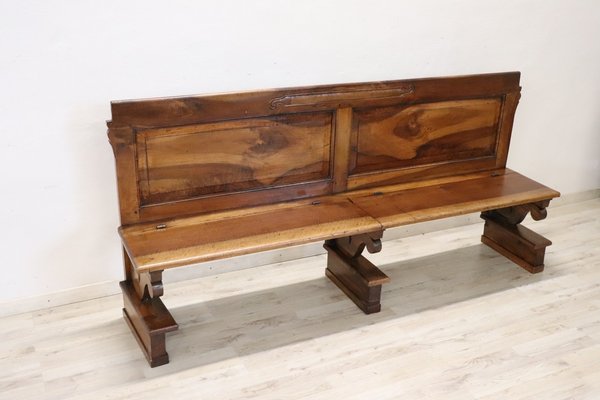 Early 19th Century Solid Walnut Bench-DCO-1801370