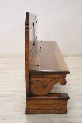 Early 19th Century Solid Walnut Bench-DCO-1801370