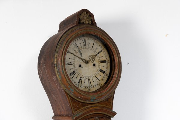 Early 19th Century Swedish Faux Paint Long Case Clock-MJF-1405850