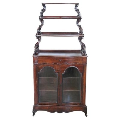 Early 19th Century Vitrine with Etagere-DCO-1749877