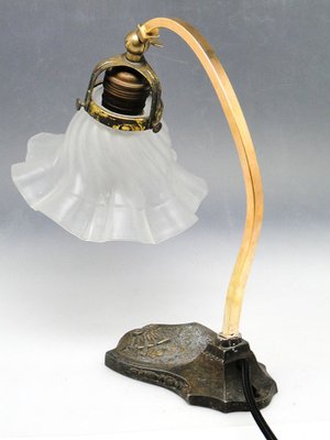 Early 20th Century Art Nouveau Bedside Table Lamp, Austria-Hungary, 1890s-BKO-1417684