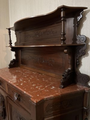 Early 20th century Art Nouveau Sideboard in Solid Walnut-OLY-1737136