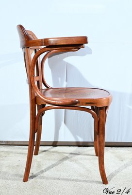 Early 20th Century Beech Desk Armchair from J&J Kohn, 1890s-RVK-1735217