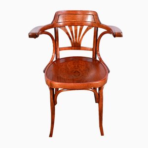 Early 20th Century Beech Desk Armchair from J&J Kohn, 1890s-RVK-1735217