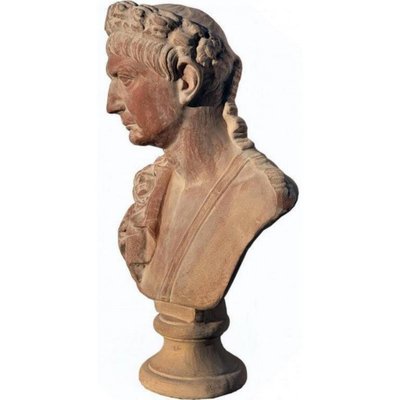 Early 20th Century Bust in Terracotta attributed to Traiano Emperor-FDW-2023356