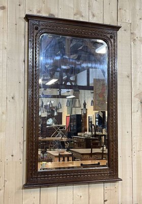 Early 20th Century Carved Oak Mirror-QYF-2043185