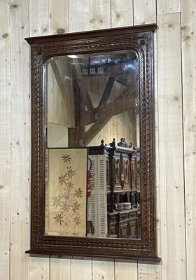 Early 20th Century Carved Oak Mirror-QYF-2043185