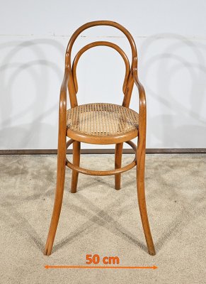 Early 20th Century Childrens High Chair in Curved Beech by Michael Thonet, 1890s-RVK-1793059