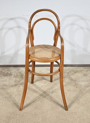 Early 20th Century Childrens High Chair in Curved Beech by Michael Thonet, 1890s-RVK-1793059