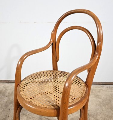 Early 20th Century Childrens High Chair in Curved Beech by Michael Thonet, 1890s-RVK-1793059