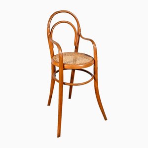 Early 20th Century Childrens High Chair in Curved Beech by Michael Thonet, 1890s-RVK-1793059