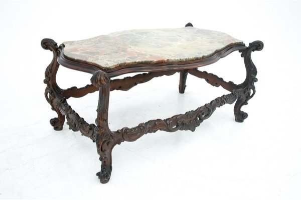 Early 20th Century Coffee Table With a Marble Top, Italy-BXB-1245198