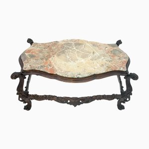 Early 20th Century Coffee Table With a Marble Top, Italy-BXB-1245198