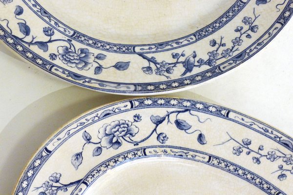 Early 20th Century Creil Montereau Dishes, France, 1890s, Set of 2-RNR-1366893