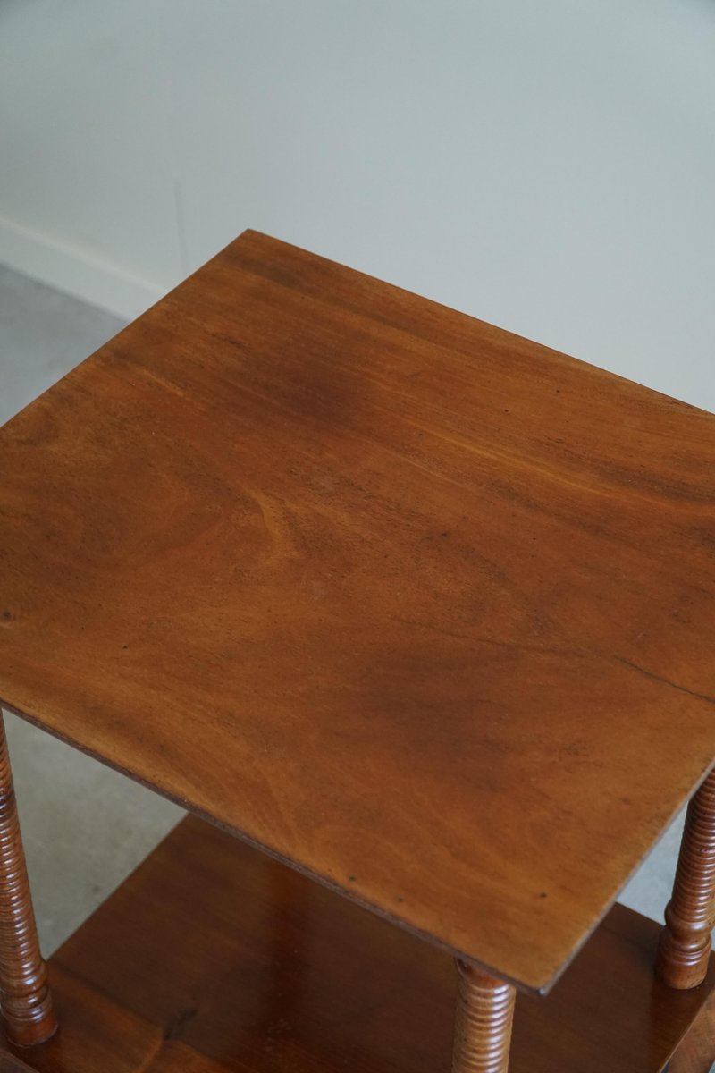 Early 20th Century Danish Side Table Pedestal with Finely Carved Legs, 1920s