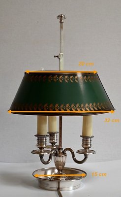 Early 20th Century Empire Style White Metal Hotbed Lamp, 1890s-RVK-1420381