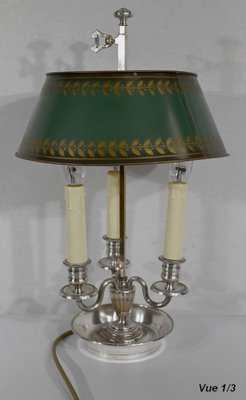 Early 20th Century Empire Style White Metal Hotbed Lamp, 1890s-RVK-1420381