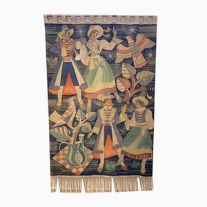 Early 20th Century Fauvist Wall Hanging Tapestry in Linen, 1920s, Linen-CZ-2018396