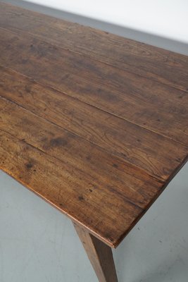 Early 20th Century French Fruitwood & Oak Rustic Farmhouse Dining Table-XO-2035109