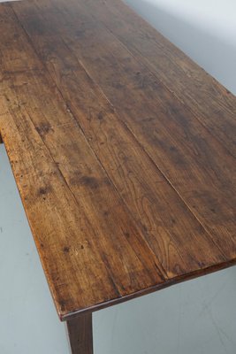 Early 20th Century French Fruitwood & Oak Rustic Farmhouse Dining Table-XO-2035109