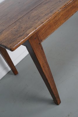 Early 20th Century French Fruitwood & Oak Rustic Farmhouse Dining Table-XO-2035109