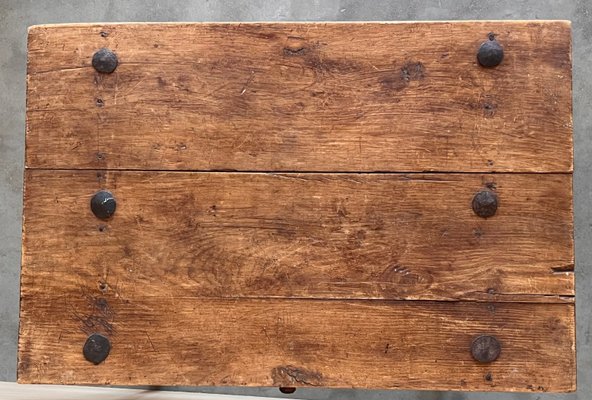 Early 20th Century French Oak Worktable Table with One Drawer, 1920s-PSK-2017250