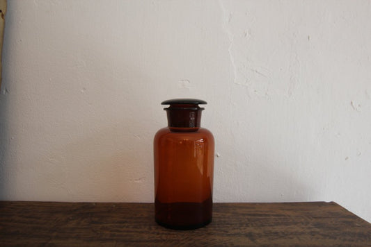 Early 20th Century German Apothecary Glass Jar, 1920s