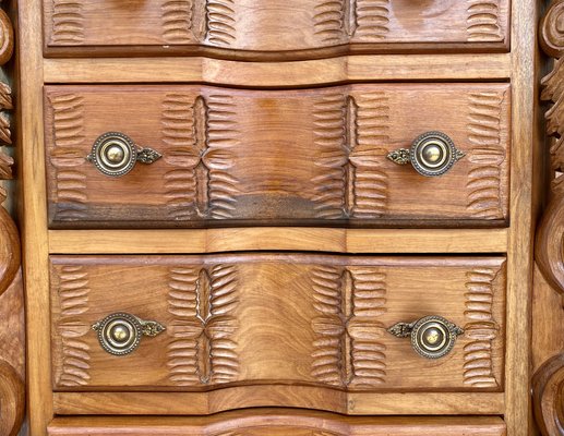 Early 20th Century Italian Burl Walnut and Fruitwood Bedside Commodes, Set of 2-NOU-1274039