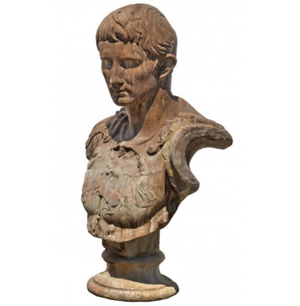 Early 20th Century Italian School Bust in Terracotta from Cesare Ottaviano