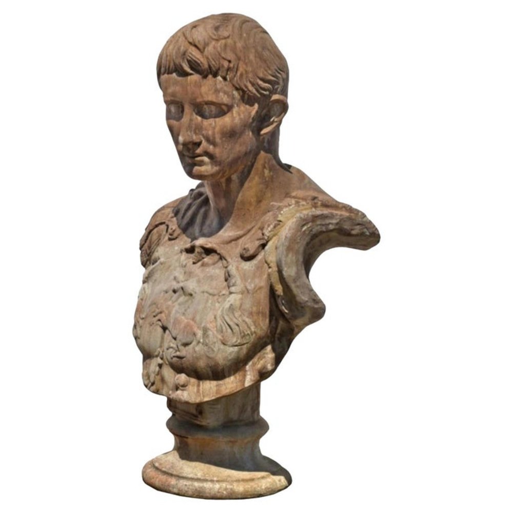 Early 20th Century Italian School Bust in Terracotta from Cesare Ottaviano