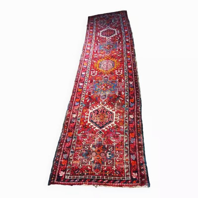 Early 20th Century Kazak Hallway Rug