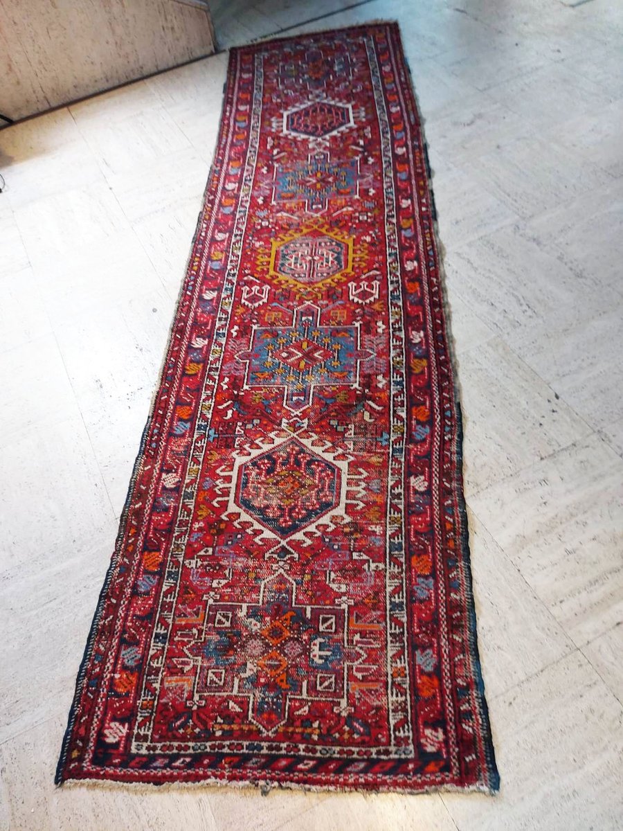 Early 20th Century Kazak Hallway Rug