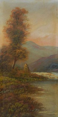 Early 20th Century Landscape Oil Painting by Trent British-ARU-626138