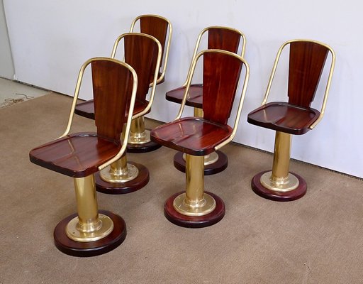 Early 20th Century Liner Chairs, England, Set of 6-RVK-1711129