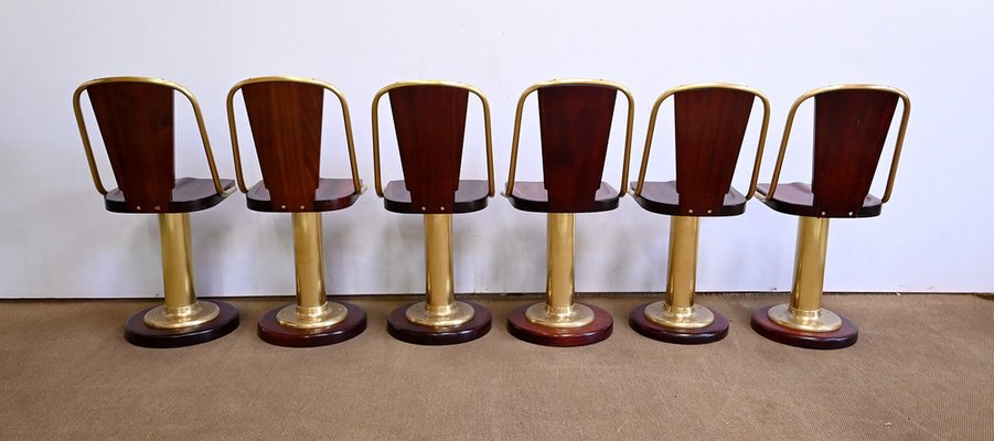 Early 20th Century Liner Chairs, England, Set of 6-RVK-1711129